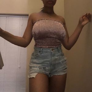 Metallic looking top